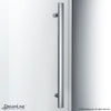 DreamLine Enigma Air Sliding Shower Enclosure 34.75" x 48.37" x 76" Brushed Stainless Steel New