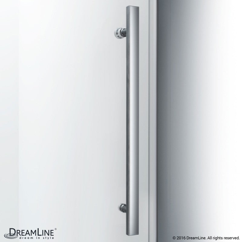 DreamLine Enigma Air Sliding Shower Enclosure 34.75" x 48.37" x 76" Brushed Stainless Steel New