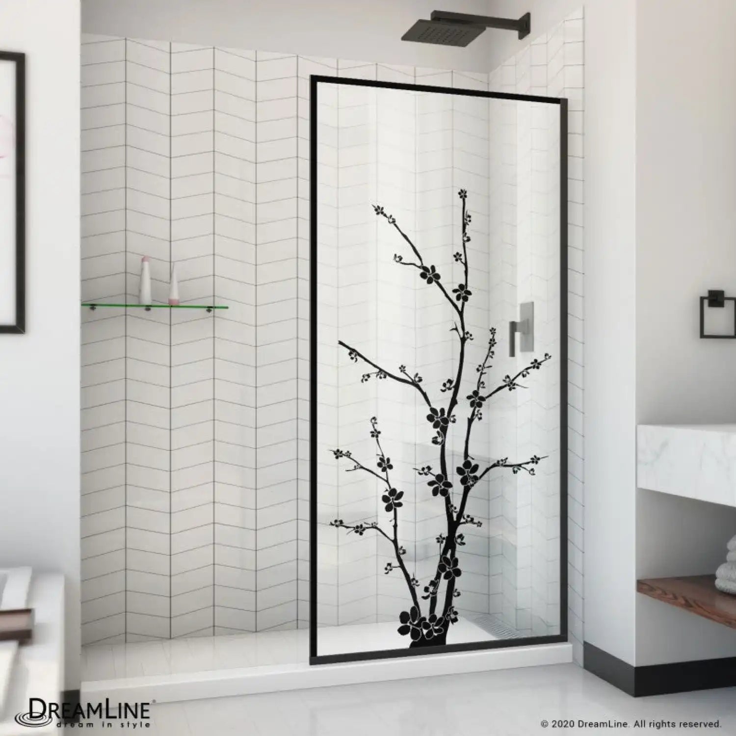 DreamLine Linea Blossom Shower Door 34