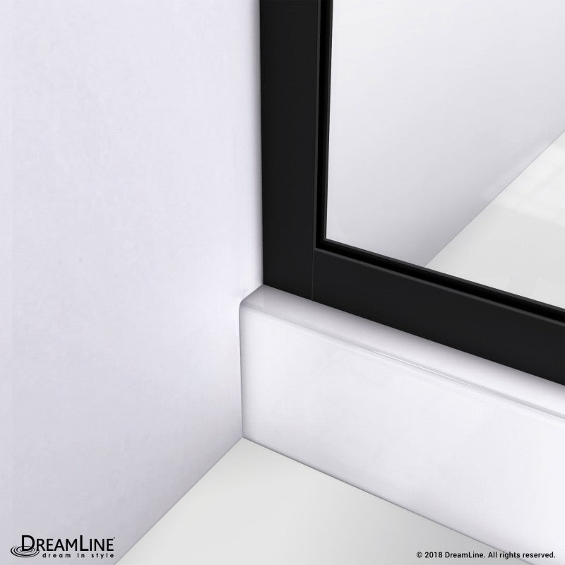 DreamLine Linea Blossom Shower Door 34" W x 72" H Single Panel Frameless Open Entry Design New