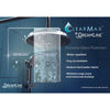 DreamLine Linea Maze Shower Door 34" W x 72" H Single Panel Frameless Open Entry Design New