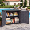 20 Cu.Ft Horizontal Resin Storage Shed with Adjustable Shelf-Brown - Gallery View 1 of 11