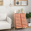 20 Drawers Rolling Storage Cart Studio Organizer-Peach - Gallery View 1 of 10