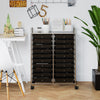 20 Drawers Storage Rolling Cart Studio Organizer-Black - Gallery View 1 of 10