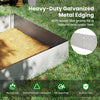 Heavy-duty galvanized metal landscape edging, rustproof and deformation-resistant, ideal for custom garden shapes and.