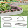 Flexible galvanized metal landscape edging panels for custom shapes, ideal for garden beds and yard borders.