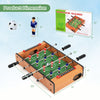 20-inch indoor soccer table with strong wood construction, solid steel rods, and 12 players for competitive gameplay.