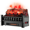 20-inch electric fireplace heater with realistic birchwood ember bed, 5120 BTU heat output for cozy warmth in any room.