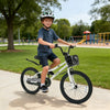 20 Inch Kids Bike Adjustable with Kickstand and Storage Basket for Aged 8+ Years-White - Gallery View 1 of 9