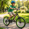 20 Inch Kids Mountain Bike with Adjustable Seat-Black - Gallery View 1 of 10