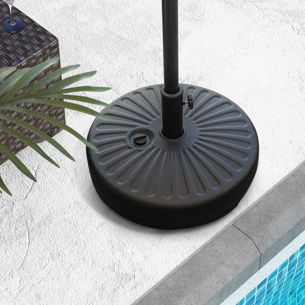 Giantex Fillable Umbrella Base, 18 inch Umbrella Stand Water and Sand Filled, 20 inch