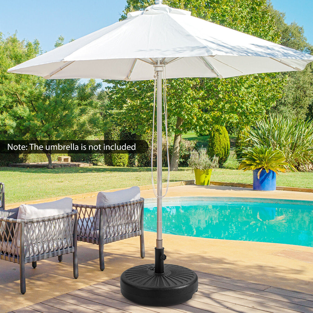 Giantex Fillable Umbrella Base, 18 inch Umbrella Stand Water and Sand Filled, 20 inch
