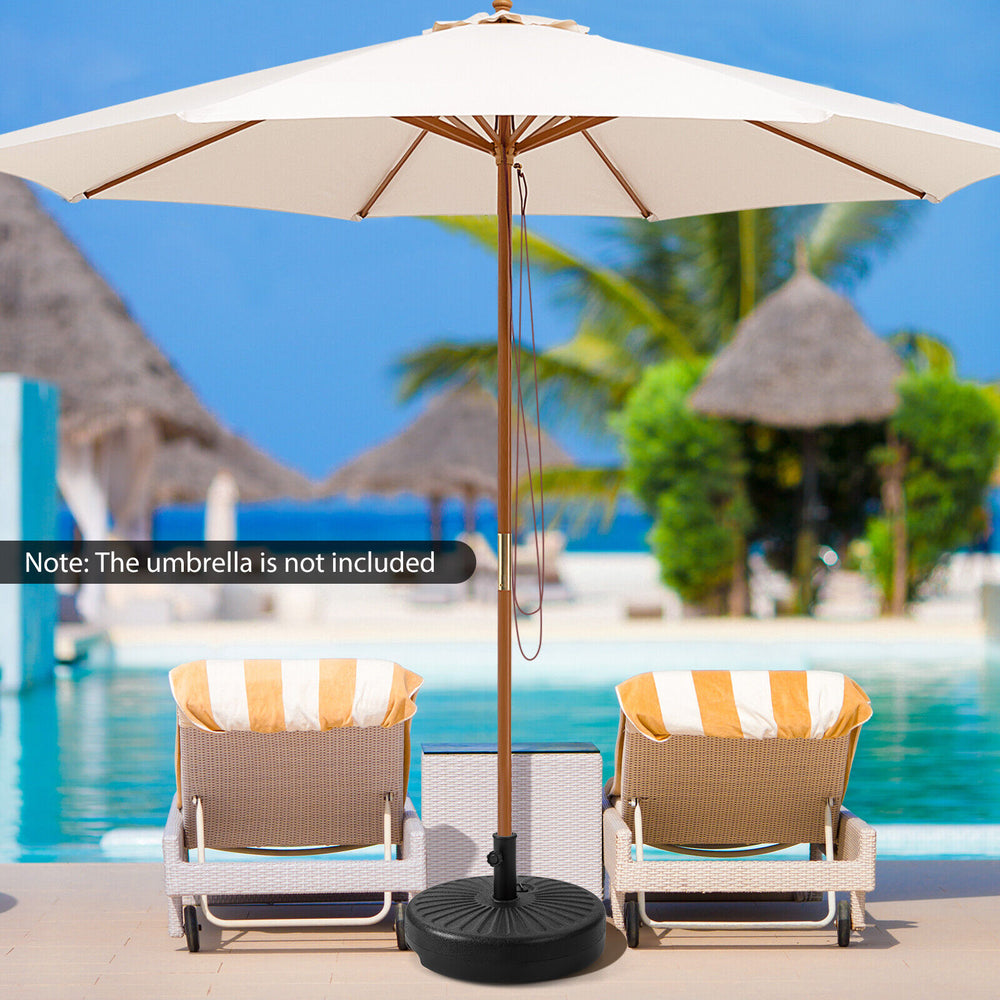 Giantex Fillable Umbrella Base, 18 inch Umbrella Stand Water and Sand Filled, 20 inch