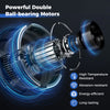 Close-up of the powerful double ball-bearing motor in the 20-inch wall mount fan, designed for energy efficiency and.
