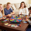 Multicolor 20-inch spin wheel with 14 slots, ideal for party games and classroom activities, shown upright on a table.