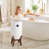 20 L towel warmer bucket with stand, reaching 266°F in 5 minutes, ideal for warming towels and bathrobes in the bathroom.