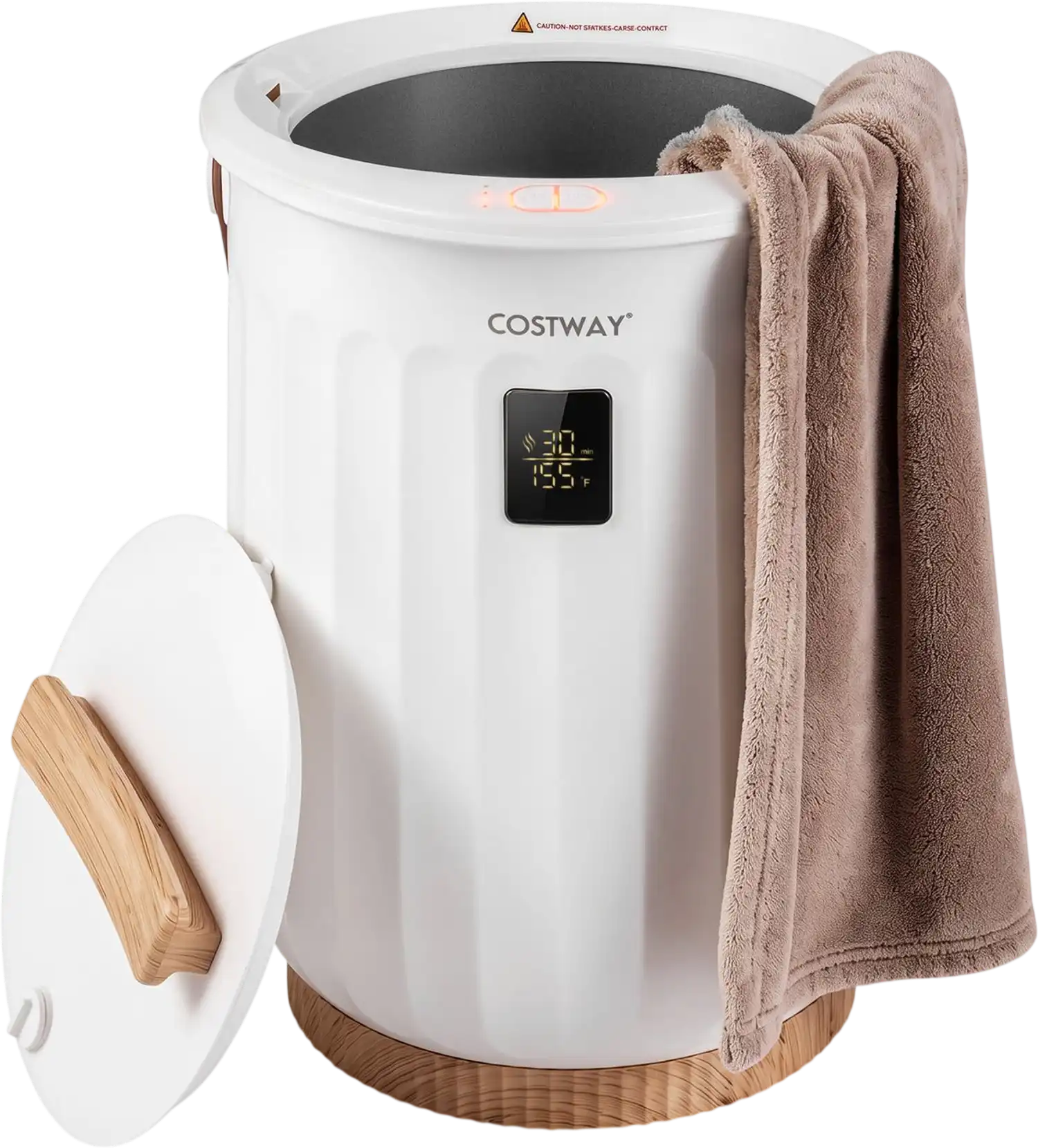Costway 20L Towel Warmer Bathroom Dryer LED Display Timer Child Safety Lock 33316804 New