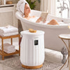 20 L towel warmer with LED display and timer, designed for safe and efficient warming of towels and bathrobes.