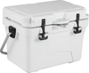 20 Quart Portable Hard Cooler in white with built-in ruler, bottle opener, and rugged design for outdoor adventures.