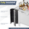 Portable 20 Quart hard cooler showing fully insulated layers, ideal for 6-day ice retention during outdoor adventures.