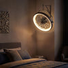 Wall-mounted 20” fan in black features a dimmable LED light, 6 speeds, and 180° adjustable angle for optimal airflow.