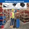 Commercial dehumidifier with wheels and handle, efficiently removes 215 pints of moisture daily for industrial use.