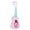 21-inch children’s mini ukulele with cute patterns, nylon strings, and smooth frets for comfortable play and clear.