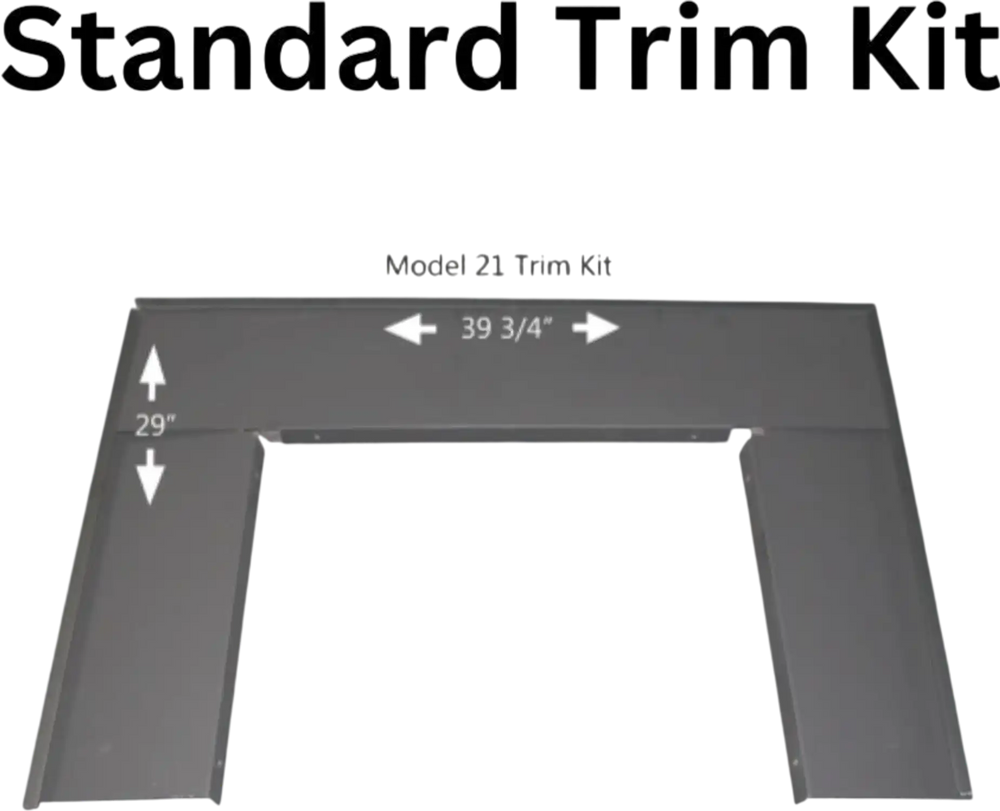 Model 21 NC Fireplace Insert Trim Kit (2 sizes)