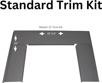 Model 21 NC Fireplace Insert Trim Kit (2 sizes)