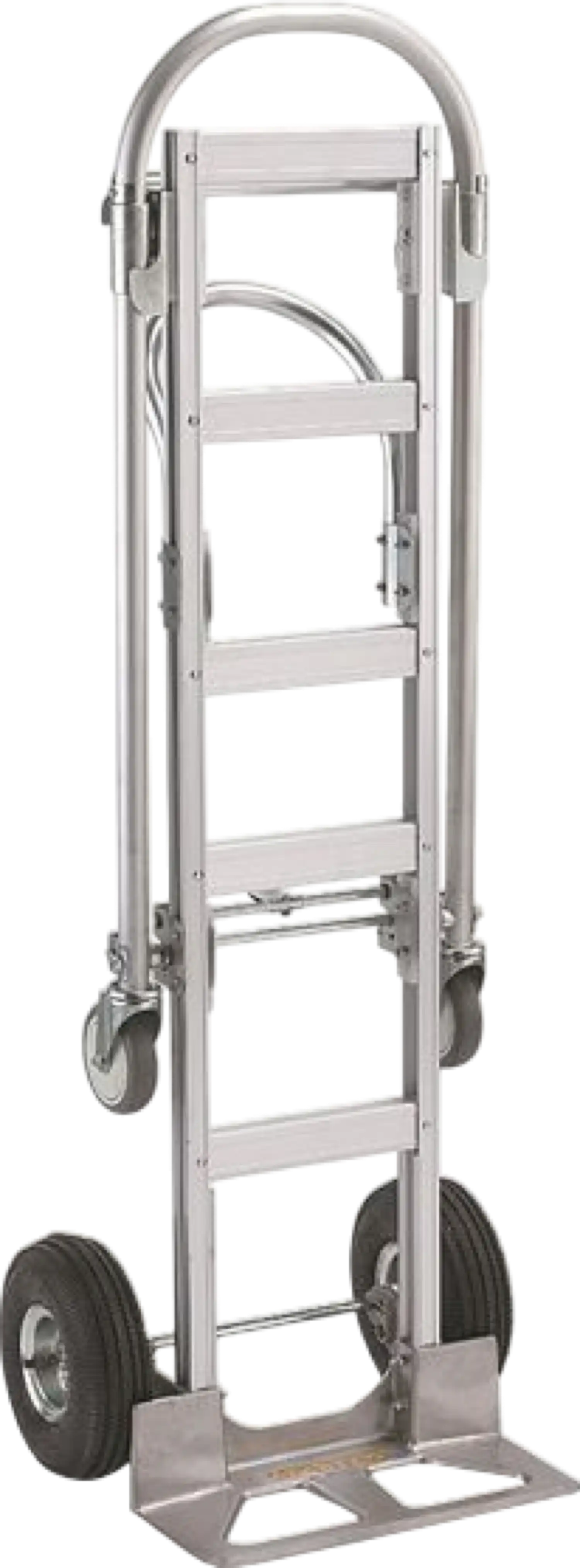 Wesco 219999 Spartan Sr Aluminum Hand Truck 2-in-1 Convertible with Rubber Wheels New