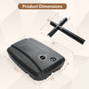 Black 220 lbs cantilever patio umbrella base stand dimensions with fillable reservoir and wheels for easy transport.