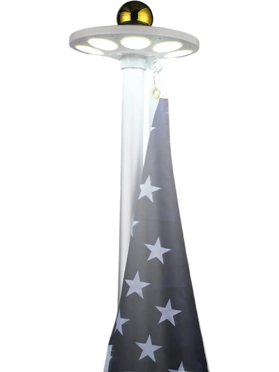 Yescom Solar Flagpole Light Topper Hole 11/16