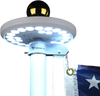 Yescom Solar Powered Flagpole LED Light 26 LEDs D9/16" New