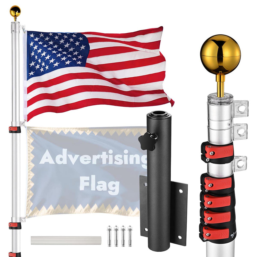 Yescom Flagpole Kit 20ft New