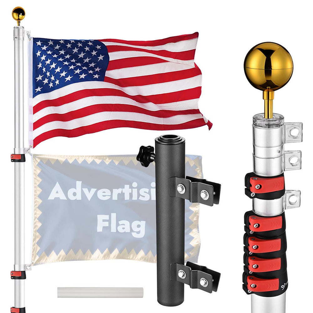 Yescom Flagpole Kit 20ft New