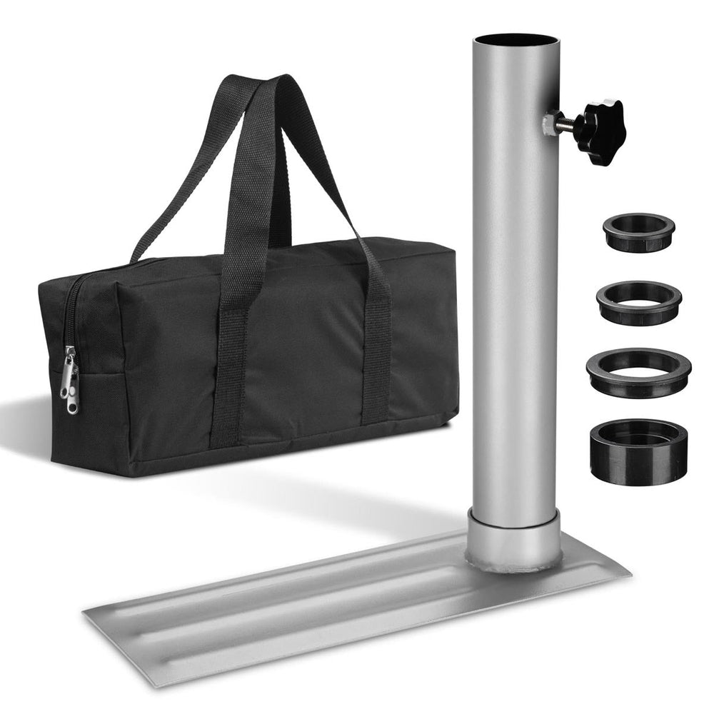 Yescom Portable Telescopic Tailgating Flagpole Tire Mount 16"x6" New