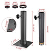 Yescom Telescopic FlagPole Deck Mount 16" x 2 3/8" Black New