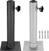 Yescom Telescopic FlagPole Deck Mount 16" x 2 3/8" Black New