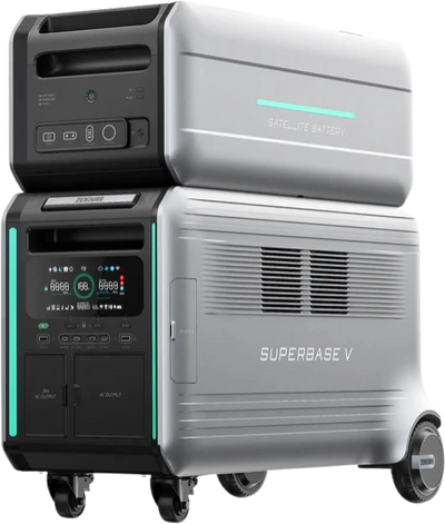 Zendure SuperBase V6400 Power Station with B6400 Satellite Battery 9216Wh 120/240 Dual Voltage New