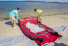 The Sea Eagle Wide Sun and Rain Canopy provides excellent protection from the elements
