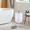 23L Large Luxury Bucket-Style Towel Warmer with Fragrant Disc Holder-White - Gallery View 1 of 11