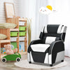 Kids Youth PU Leather Gaming Sofa Recliner with Headrest and Footrest-White - Gallery View 1 of 15