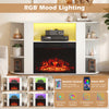 23-inch electric fireplace insert with remote control, adjustable flame colors, and 750W/1500W heating for cozy ambiance.