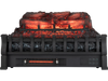 23-inch infrared quartz electric fireplace with adjustable flame colors and realistic pinewood log design for cozy.