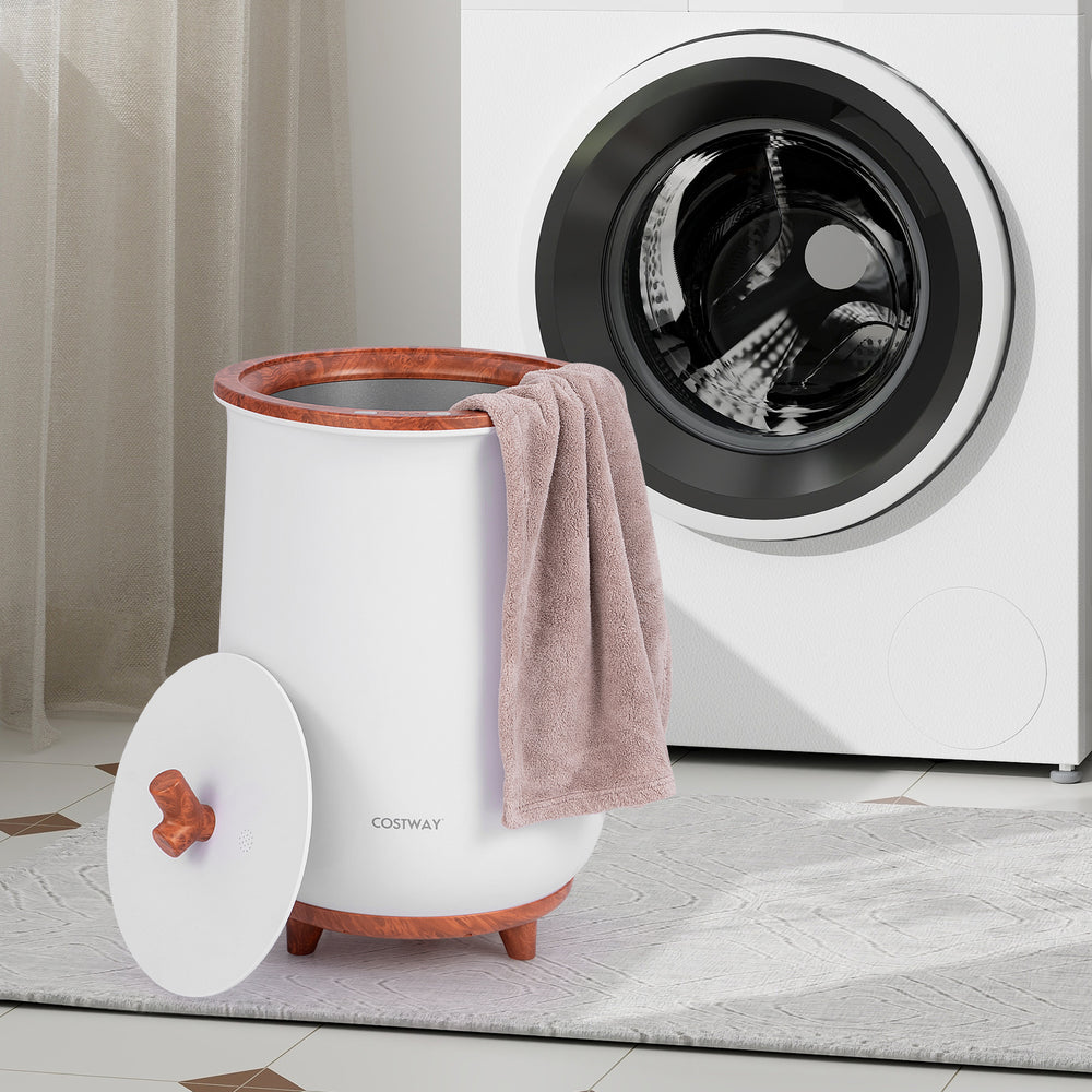 23L Large Luxury Bucket-Style Towel Warmer with Fragrant Disc Holder-Coffee - Gallery View 1 of 10