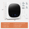 Portable clothes dryer with LED touch panel, 800W power, 1.5 cu.ft capacity, ideal for efficient laundry drying.