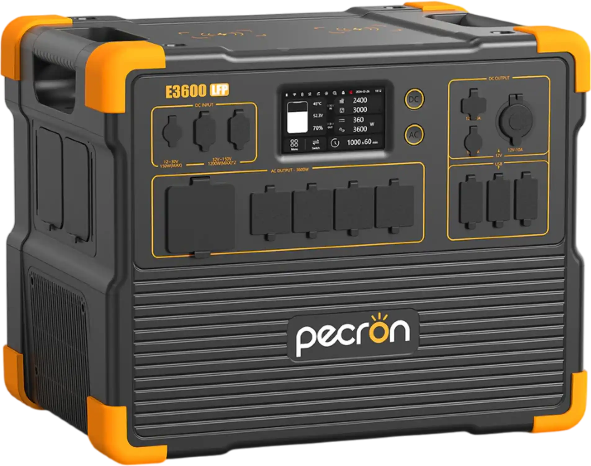 Pecron E3600LFP 3072Wh/3600W Portable Power Station Expandable App Control New