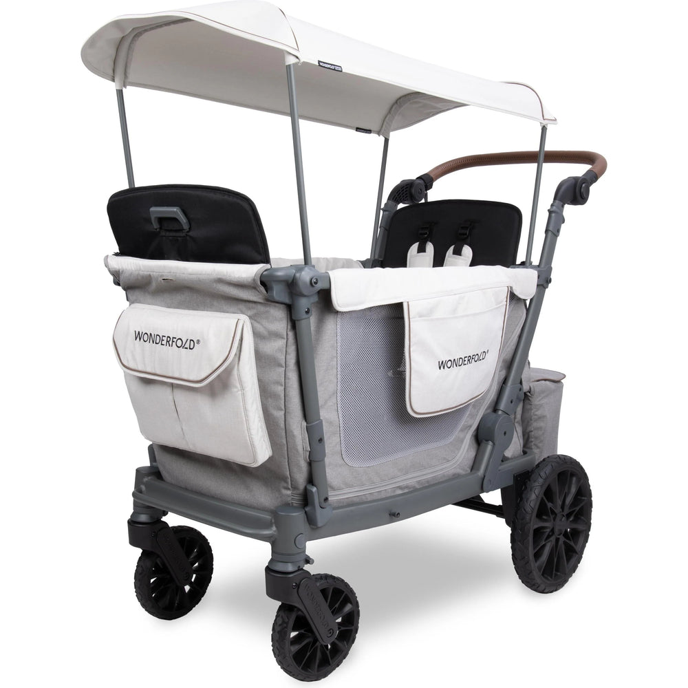 WonderFold L2 Stroller Wagon 2-Seater Foldable with Canopy Set New
