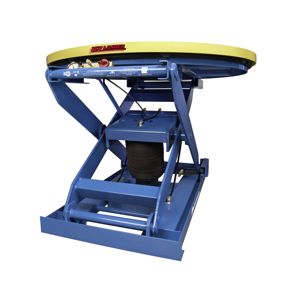 Bishamon EZ Loader Pallet Positioner Pneumatic Self-Leveling Table 4000 Lbs Load New