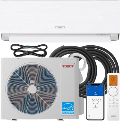 Tosot Aoraki Mini-Split Air Conditioner Heat Pump WiFi 24,000 BTU 24.5 SEER2 ERV Compatible New